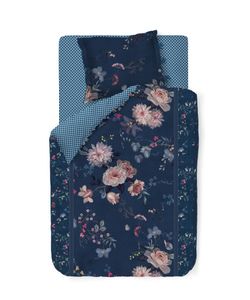 Pip Studio Tokyo Bouquet Kussensloop Donker Blauw 60 x 70 cm