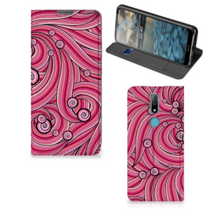 Nokia 2.4 Bookcase Swirl Pink