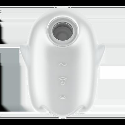 Satisfyer Glowing Ghost - Glow in the Dark - Dubbele Air Pulse Vibrator - Wit