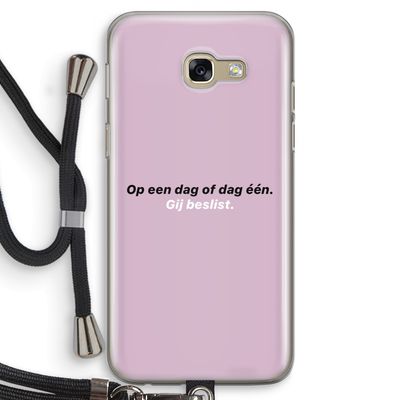 gij beslist: Samsung Galaxy A5 (2017) Transparant Hoesje met koord