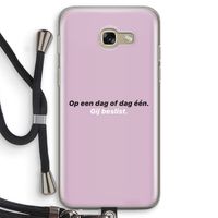 gij beslist: Samsung Galaxy A5 (2017) Transparant Hoesje met koord