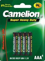 Jonotoys Camelion aaa batterijen zink-carbon per 4 stuks