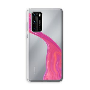 Paarse stroom: Huawei P40 Transparant Hoesje