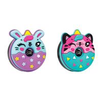 Clementoni crazy chic oogschaduw dieren donut paars/blauw - thumbnail