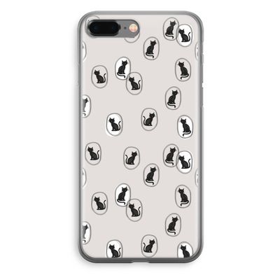Miauw: iPhone 8 Plus Transparant Hoesje