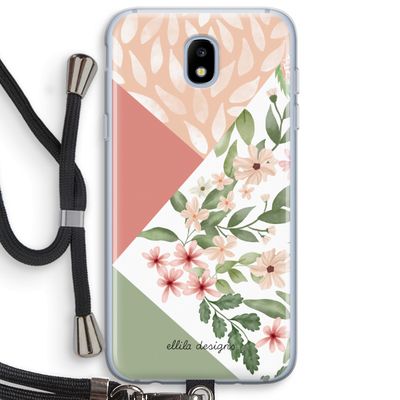 Sweet heaven geometrics: Samsung Galaxy J5 (2017) Transparant Hoesje met koord