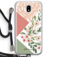 Sweet heaven geometrics: Samsung Galaxy J5 (2017) Transparant Hoesje met koord