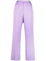 Hebe Studio pantalon droit à taille haute - Violet