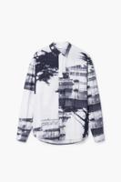 Stedelijk bedrukte blouse - BLACK - XXL