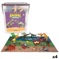Set van Dinosaurussen Colorbaby 20 x 12 x 7 cm 52 Onderdelen 4 Stuks