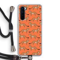 Cheetah: OnePlus Nord Transparant Hoesje met koord - thumbnail