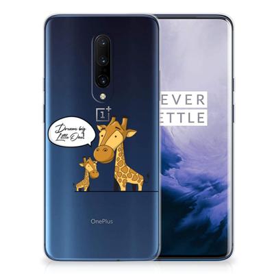 OnePlus 7 Pro Telefoonhoesje met Naam Giraffe OnePlus 7 Pro Telefoonhoesje met Naam Giraffe