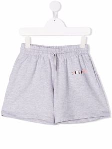 Kenzo Kids short colour block à logo imprimé - Gris