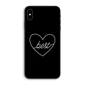 Best heart black: iPhone XS Max Biologisch afbreekbaar hoesje