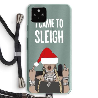 Came To Sleigh: Pixel 5a 5G Transparant Hoesje met koord