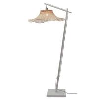 GOOD&MOJO Vloerlamp Ibiza - Bamboe Wit|Naturel - 83x65x176cm