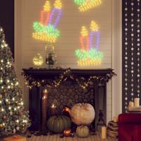 VidaXL Kerstfiguur kaarsen met 144 led&apos;s 70x42 cm