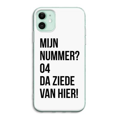 Da ziede van hier: iPhone 11 Transparant Hoesje