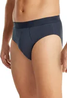 Basics 2-Pack heren sportslips - 32319 - Heren slips met elastische band - Biologisch katoen - Mannen ondergoed - S - Blauw - Onderbroek heren heren