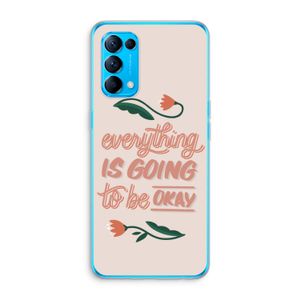 Optimistic flower girl: Oppo Find X3 Lite Transparant Hoesje