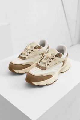 Guess Imeri Sneakers Dames Wit/Bruin - Maat 37 - Kleur: WitBruin | Soccerfanshop