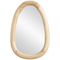 Leen Bakker - Spiegel Moma Naturel Ovaal - 30x20 Cm - Hout - Bruin - 2.5x20x30 Cm