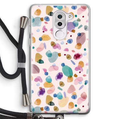 Terrazzo Memphis Pink: Honor 6X Transparant Hoesje met koord