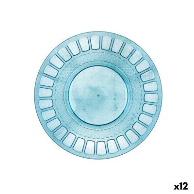 Eetbord Quid Gaia Turkoois Plastic Ø 19 cm (12 Stuks)