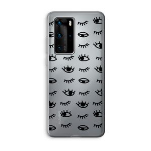 Eye pattern #2: Huawei P40 Pro Transparant Hoesje