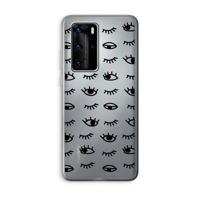 Eye pattern #2: Huawei P40 Pro Transparant Hoesje