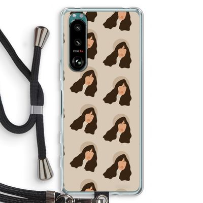 Bonjour mon amour: Sony Xperia 5 III Transparant Hoesje met koord