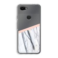 A touch of peach: Google Pixel 3a Transparant Hoesje