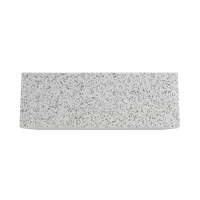 Storke Edge staand badmeubel 150 x 52 cm mat wit met Tavola enkel of dubbel wastafelblad in mat wit/zwart terrazzo - thumbnail