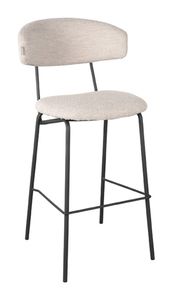 LABEL51 Barkruk 'Zack' Bouclé, kleur Naturel (zithoogte 78cm)