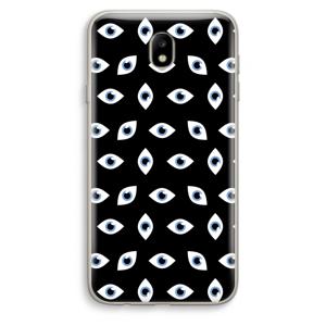 Eyes pattern: Samsung Galaxy J7 (2017) Transparant Hoesje