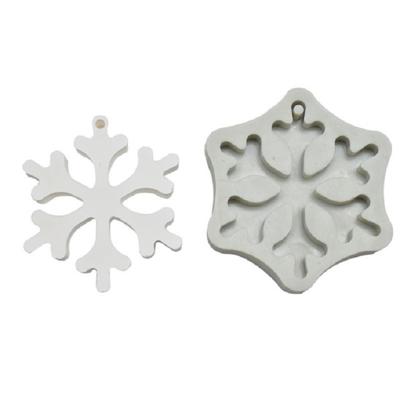 DIY bakken kerst serie modellering fondant siliconen mal (kerst Snowflake)