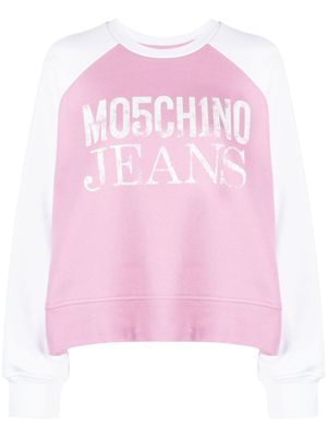 MOSCHINO JEANS sweat à logo imprimé - Rose MOSCHINO JEANS sweat à logo imprimé - Rose