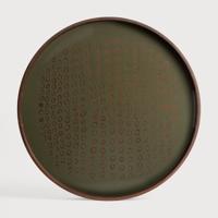 Ethnicraft Rond Dienblad 'Second Nature' 48cm, kleur Moss