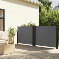 VidaXL Windscherm uittrekbaar 100x600 cm antraciet