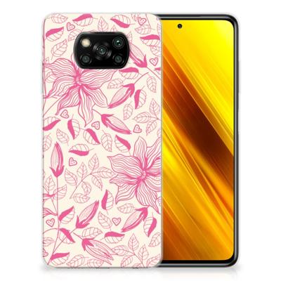 Xiaomi Poco X3 | Poco X3 Pro | TPU Case | Pink Flowers