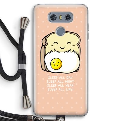 Sleep All Day: LG G6 Transparant Hoesje met koord