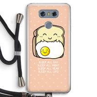 Sleep All Day: LG G6 Transparant Hoesje met koord