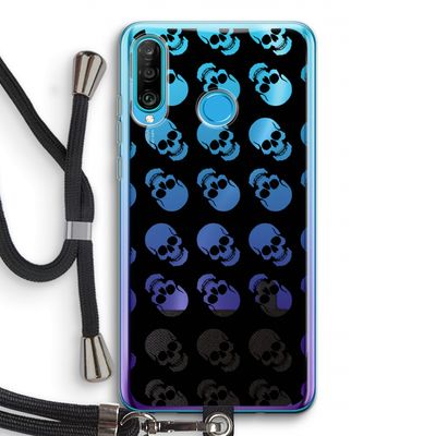 Musketon Skulls: Huawei P30 Lite Transparant Hoesje met koord