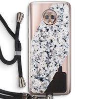 Gespikkelde marmer: Motorola Moto G6 Transparant Hoesje met koord