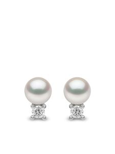 Yoko London puces d'oreilles Trend serties de diamants - Argent