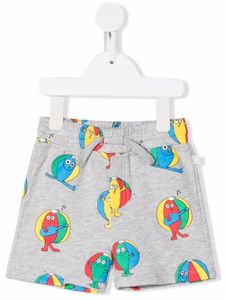 Stella McCartney Kids short à imprimé graphique - Gris