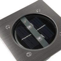 Smartwares grondspot Carlo solar led 10,5 x 5 cm RVS zilver - thumbnail