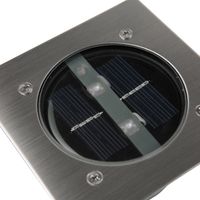 Ranex Solar Grondspot 2 LED Vierkant | 1 stuks - RA-5000198 - RA-5000198 - thumbnail