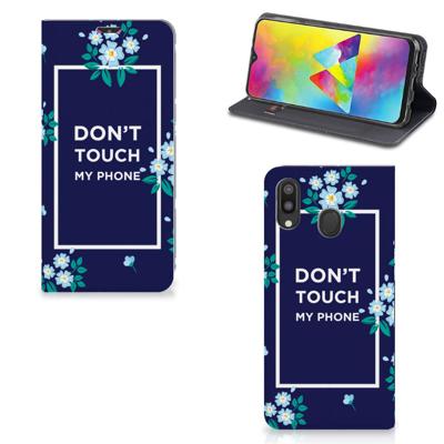 Samsung Galaxy M20 Design Case Flowers Blue DTMP Samsung Galaxy M20 Design Case Flowers Blue DTMP
