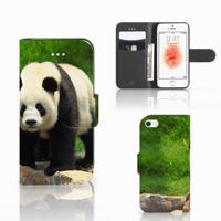 Apple iPhone 5 | 5s | SE | Telefoonhoesje | Met pasjeshouder | Panda
